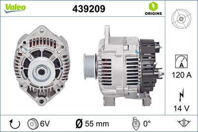 Alternator VALEO 439209