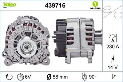 Alternator VALEO 439716