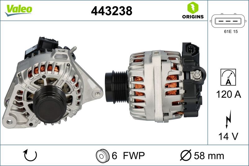 VALEO 443238 Alternator