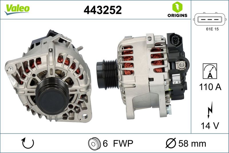 VALEO 443252 Alternator
