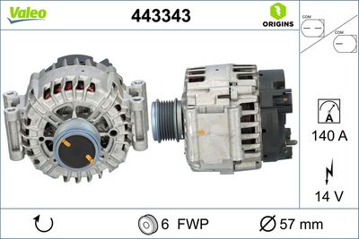 Alternator VALEO 443343