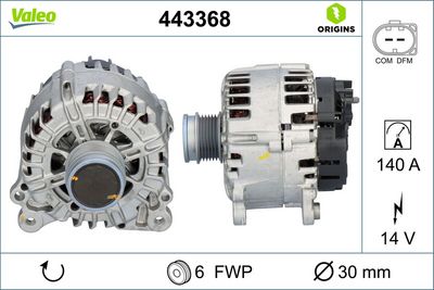 Alternator VALEO 443368