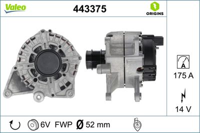 Alternator VALEO 443375