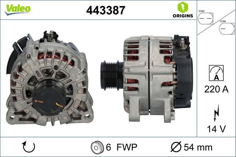 VALEO 443387 Alternator
