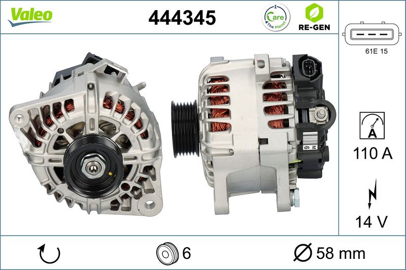 VALEO 444345 Alternator