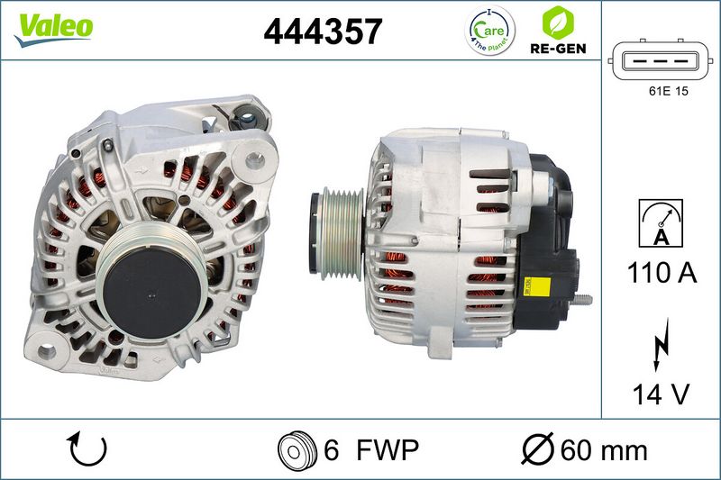VALEO 444357 Alternator