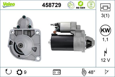Starter VALEO 458729