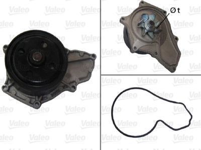 Water Pump, engine cooling VALEO 506878