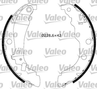 Brake Shoe Set VALEO 554636