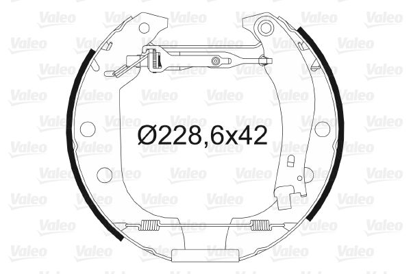 VALEO 554710 Brake Shoe Set