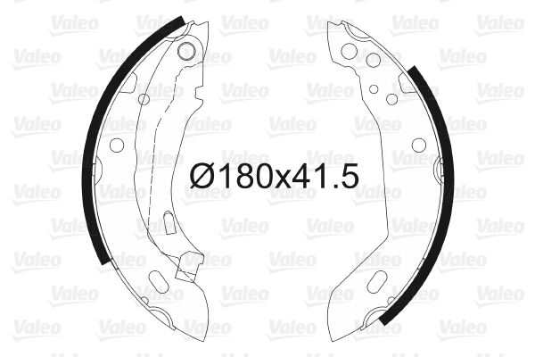 VALEO 562033 Brake Shoe Set