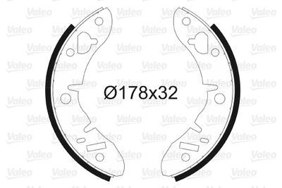 Brake Shoe Set VALEO 562047