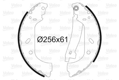 Brake Shoe Set VALEO 562552
