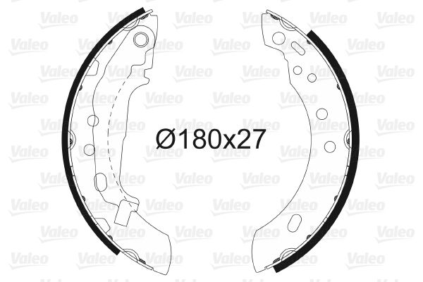 VALEO 562597 Brake Shoe Set