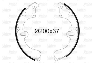 Brake Shoe Set VALEO 562599