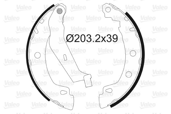 VALEO 562629 Brake Shoe Set