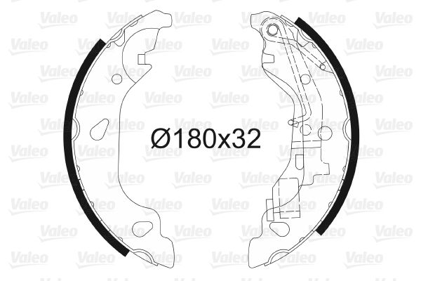VALEO 562770 Brake Shoe Set