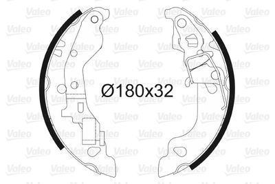Brake Shoe Set VALEO 562990