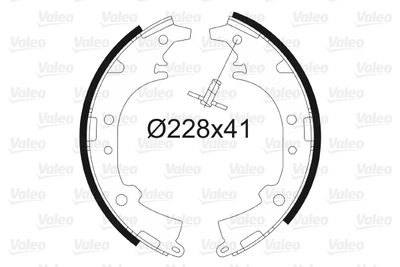 Brake Shoe Set VALEO 562993