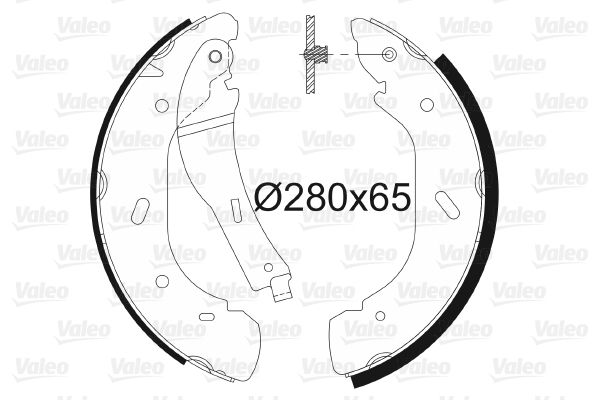 VALEO 564012 Brake Shoe Set