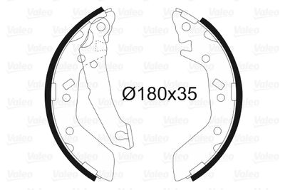 Brake Shoe Set VALEO 564033