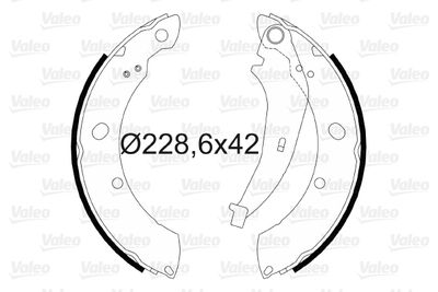 Brake Shoe Set VALEO 564077