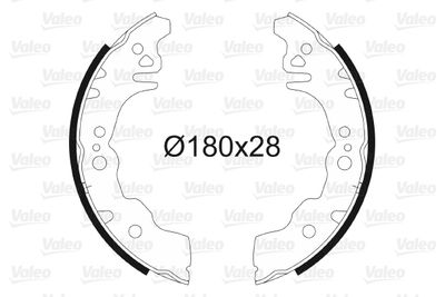 Brake Shoe Set VALEO 564079