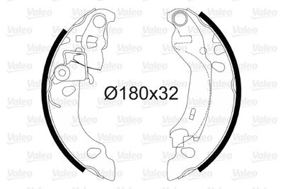 Brake Shoe Set VALEO 564081