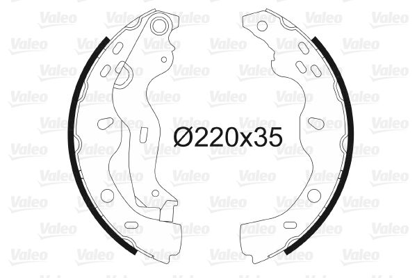 VALEO 564084 Brake Shoe Set
