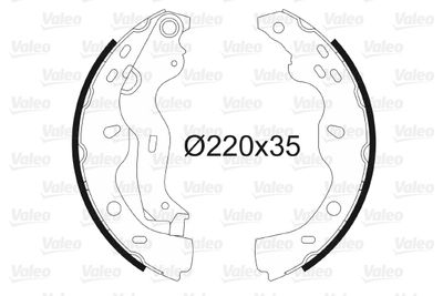 Brake Shoe Set VALEO 564084