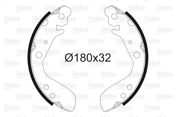 VALEO 564088 Brake Shoe Set