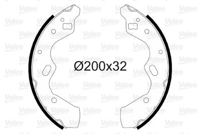 Brake Shoe Set VALEO 564093