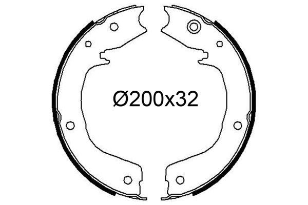 VALEO 564256 Brake Shoe Set