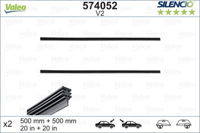 Wiper Blade Rubber VALEO 574052