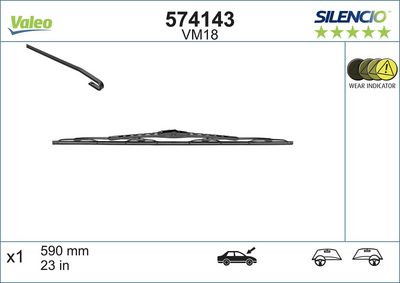 Wiper Blade VALEO 574143