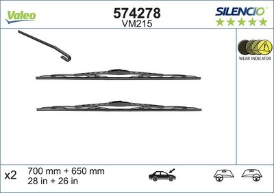 Wiper Blade VALEO 574278