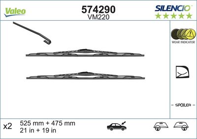 Wiper Blade VALEO 574290