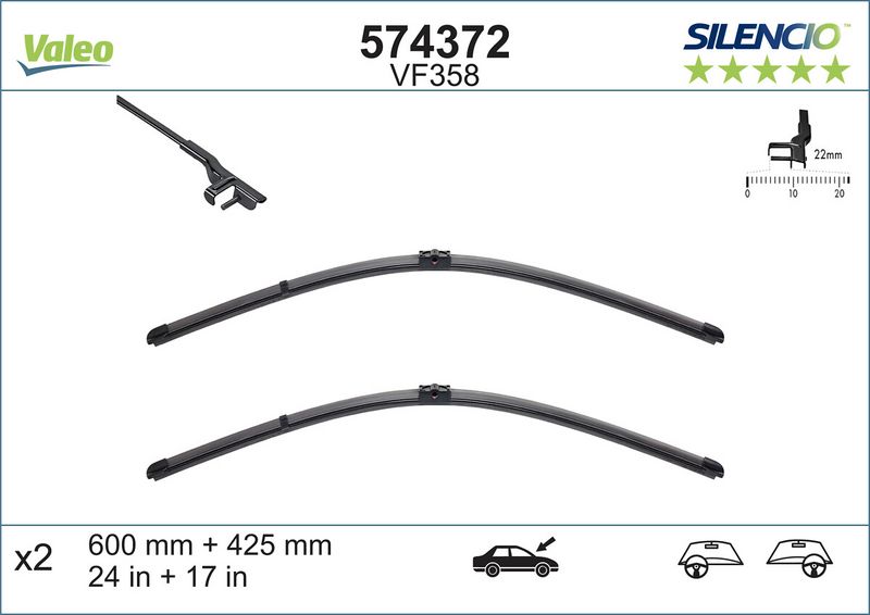 VALEO 574372 Wiper Blade
