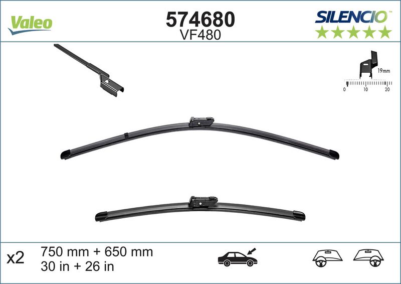 VALEO 574680 Wiper Blade