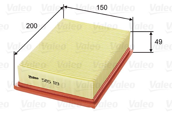 VALEO 585119 Air Filter