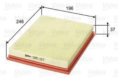 Air Filter VALEO 585127