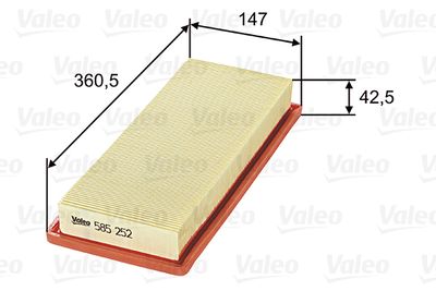Air Filter VALEO 585252
