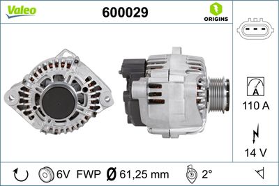 Alternator VALEO 600029