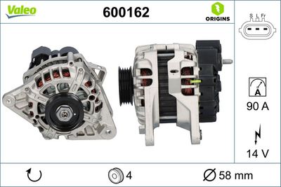 Alternator VALEO 600162