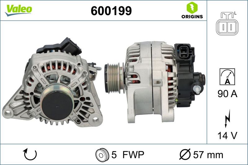 VALEO 600199 Alternator
