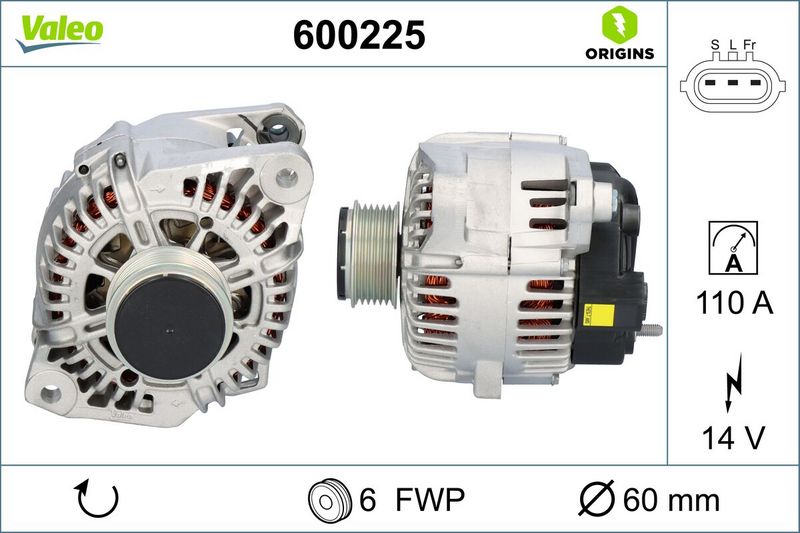 VALEO 600225 Alternator