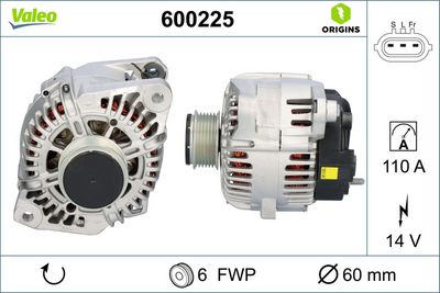 Alternator VALEO 600225