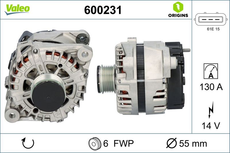 VALEO 600231 Alternator