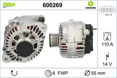 Alternator VALEO 600269