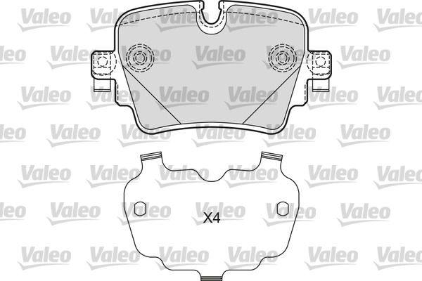 VALEO 601670 Brake Pad Set, disc brake